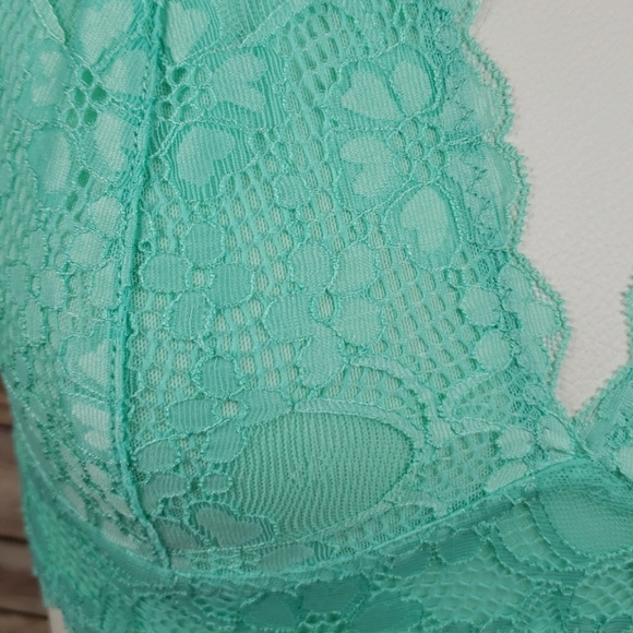 Seafoam green Free People lace bralet - Picture 4 of 4